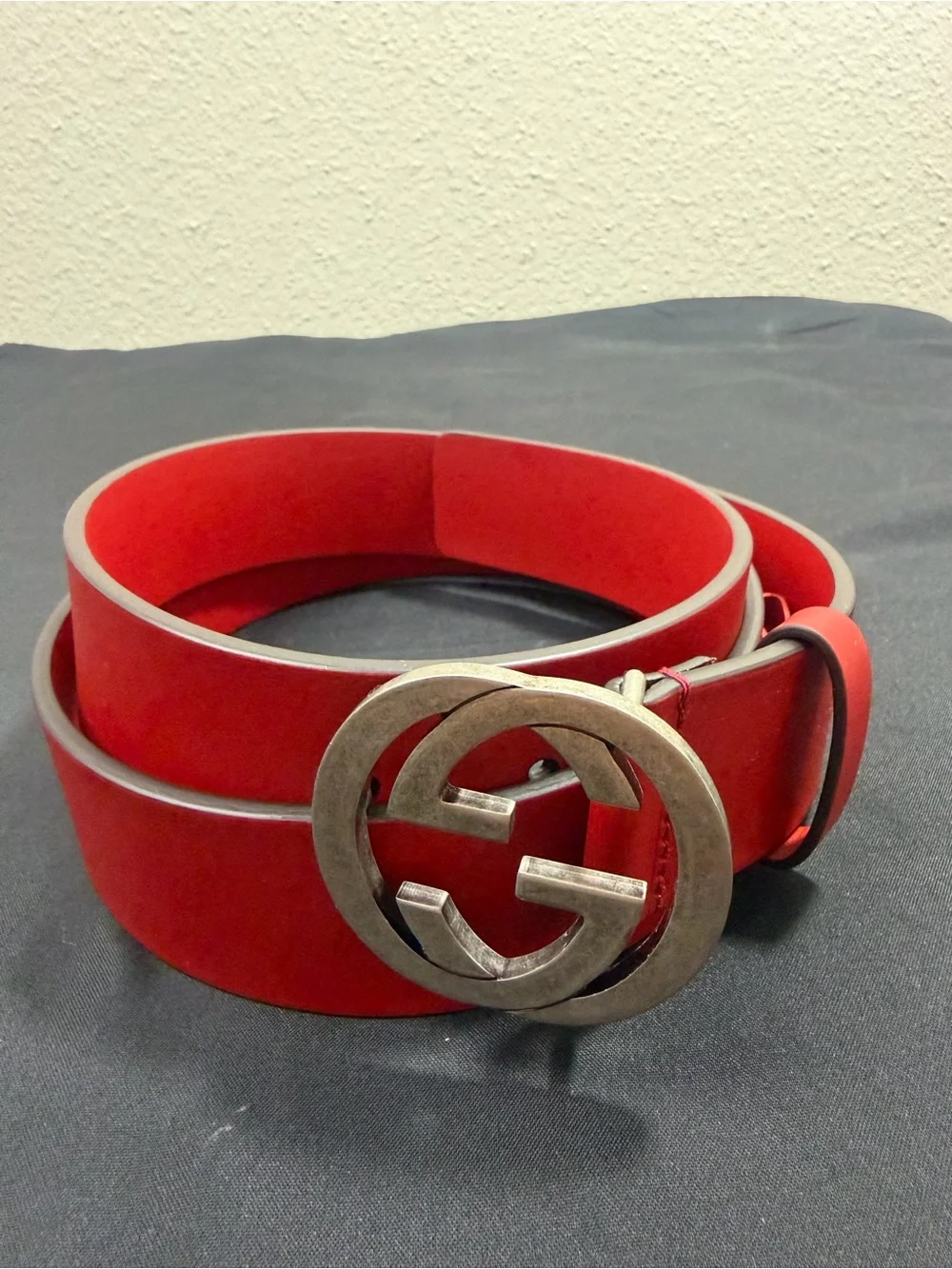 Gucci Interlocking G buckle leather belt